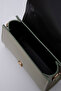 Mint Green Shk109 Faux Leather Women's Hand, Arm and Shoulder Bag with Snap Fasteners and Adjustable Strap U:11 E:19 G: - 7