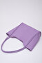 Lilac Shk76 Large Size Women's Hand and Shoulder Bag with Snap Fastener Wick Strap Faux Leather Makeup Bag U:29 E - 5