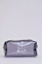 Black Rectangular Transparent Pvc Travel & Makeup Bag L:8 E:19 W:8 cm