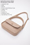 Mink Shk97 Faux Leather Front Pocket Detailed 2 Compartment Adjustable Strap Hand, Arm and Shoulder Bag - 4