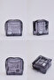 Black Shk102 Square Transparent Pvc Multi-Purpose Travel & Makeup Bag - 8