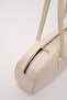 Cream Shk193 Faux Leather Single Compartment Bowling Hand, Arm and Shoulder Bag - 6