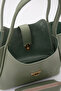Shk126 Mint Green Faux Leather - Lock Detailed Makeup Bag L:27 E:37 W:12 cm - 7