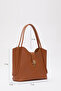 Taba Shk126 Faux Leather Lock Detailed Makeup Bag Hand, Arm and Shoulder Bag - 2