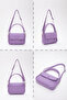 Lila Shk97 Faux Leather Front Pocket Detailed 2 Compartment Adjustable Strap Hand, Arm and Shoulder Bag - 8