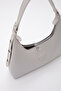 Gray Shk82 Baguette Model Single Compartment Women's Faux Leather Arm and Shoulder Bag L:17 E:36 W:7 - 4