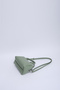 Mint Green Shk184 Faux Leather, Zippered Single Compartment, Strap Hand, Arm and Shoulder Bag - 7