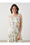 Floral Bow Women's Midi Dress - 4