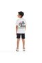 Boys' 2PC Set – Game ready, Football, Championship, T-Set & shorts- Off White & Black - 2