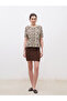 Crew Neck Patterned Women's Knitwear Cardigan - 2