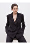 Black Crepe Women's Blazer Jacket