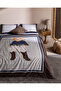 Gournay Bear Single 100% Cotton Ranforce Printed Duvet Cover Set - Gray