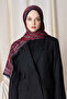 Merve Nur Akyüz Historical Dionessa Pattern Shawl - Claret Red - 5