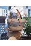Straw bag tress rope detailed arm shoulder bag - 2