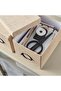 KVARNVIK Storage Box with Lid, Beige, 18x25x15 cm – Perfect for Organizing | IKEA - 3