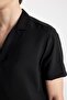 Modern Fit Summer Polo Neck – Basic Plain Aerobin Short Sleeve Shirt V8406Az24Sm - 6