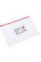 E5524 A5 PVC Zip Bag - Durable & Transparent with Business Card Holder - 2