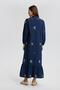 SEDEF BUTTONED EMBROIDERED DRESS - 4