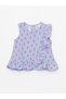 Crew Neck Sleeveless Printed Baby Girl Blouse and Pants 2 Piece Set - 2