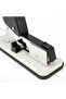 E0392 Heavy Duty Stapler - 60 Sheets, Easy Front Loading, Anti-Skid EVA Pads, White/Black - 7
