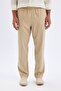 Relax Fit Relaxed Cut Slim Leg Linen Blended Summer Trousers C1140Ax24Sm - 4