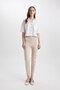 Sigaret Satin Trousers Regular Waist Basic Straight Waist Elastic Straight Leg J8743Az24Wn - 3