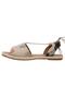 Women's Vegan Leather Multicolor Lace-Up Sandals - Geometric Shapes Design - 4