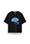 Aladdin Printed Comfortable Fit 30/1 Unisex Black Tshirt