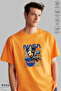 Unisex Crew Neck Nasa Mickey Mouse Printed Cotton Oversize Short Sleeve T-Shirt - 2