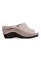 Piano Women's Genuine Leather Open Toe Heeled Slippers-Vi̇zyon