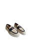 "Genuine Leather Straw Patterned Comfortable Women's Loafer Shoes – Elegance and Comfort Combined" - 3