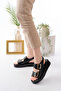 Women's Double Strap Buckle Detailed Daily Comfortable Sandals - 4