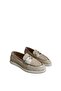 "Genuine Leather Straw Patterned Comfortable Women's Loafer Shoes – Elegance and Comfort Combined" - 4