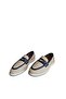 "Genuine Leather Straw Patterned Comfortable Women's Loafer Shoes – Elegance and Comfort Combined" - 6