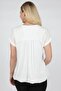 White Maternity Blouse - Voile Sequin Detail - 2