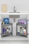Triangle 2-Tier Corner Shelf Organizer, under Sink Organizer, Stand Rack for Bathroom Cabinet Organizer