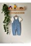 Girl's Embroidered Jean Jumpsuit - 8