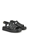 , Genuine Leather Women's Sandals 1511033Z23069 Black - 4