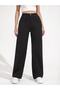 Black High Waist Palazzo Boyfriend Wide Leg Trousers
