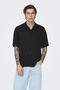 Onsdash Life Reg Vısc Res Ss Shirt Black Men's Shirt 22024164