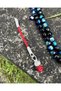Colorful Rose Model Single Short Rosary Silver Kazaziye, Suitable for Small Size