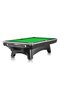 9 ft Billiard Pool Table, Ball Return System, Black Frame and Green Cloth