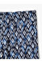 Women'S Blue Design Wide Leg Pants - 5