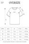 Women's Crew Neck Printed Oversized Short Sleeve T-Shirt - Black - 3