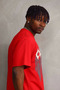 Men's Printed T-Shirt Short Sleeve Crew Neck Comfort Fit T-Shirt - Red - 6