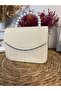 Women's Hand & Shoulder Bag with Pearls and Gold Chain - 4