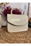 Women's Hand & Shoulder Bag with Pearls and Gold Chain - 6