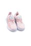 Girl's Pink and Water Green Children's Shoes with Knitwear Fabric Provides Flexibility and Durability - 2