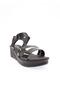 Dgn 1700-154-22y Women's Flat Threaded Banded Ankle Velcro Sandals - 2