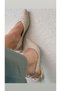 Sarah Open Back Bow Detailed Low Heeled Straw Casual Women's Shoes - 6